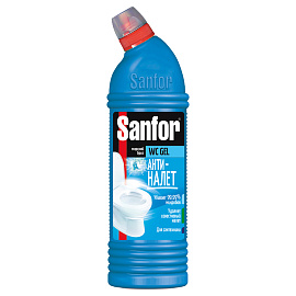 Средство для уборки туалета 750 г, SANFOR WC gel (Санфор гель) "Морской бриз", 1549