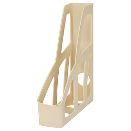 Лоток для бумаг вертикальный СТАММ "Лидер", бежевый, ширина 75мм фото Лоток для бумаг вертикальный СТАММ "Лидер", бежевый, ширина 75мм