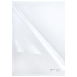 Папка-уголок А4, прозрачная, 0,10 мм, BRAUBERG EXTRA, 271698