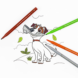 Фломастеры Мульти-Пульти "Волшебник Изумрудного Города", 12цв., смываемые, картон, европодвес