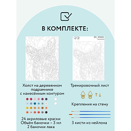 Картина по номерам на холсте ТРИ СОВЫ "Корги", 30*40, с акриловыми красками и кистями