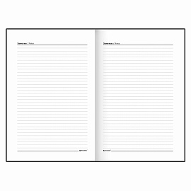 Ежедневник недатированный А5 145х215 мм BRAUBERG бумвинил, 160 л., синий, 123327