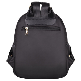 Рюкзак BRAUBERG PODIUM женский, карман-антивор, нейлон, черный, 30х26х12 см, 270814