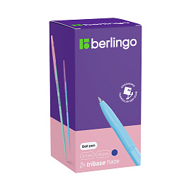 Ручка шариковая Berlingo "Tribase haze" синяя, 0,7мм фото Ручка шариковая Berlingo "Tribase haze" синяя, 0,7мм