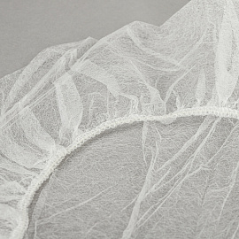 Шапочка-берет белая, КОМПЛЕКТ 100 шт., спанбонд 14 г/м2, KLEVER фото Шапочка-берет белая, КОМПЛЕКТ 100 шт., спанбонд 14 г/м2, KLEVER