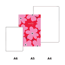 Ежедневник недатированный А5, 160л., 7БЦ, BG "Flowers", глянцевая ламинация