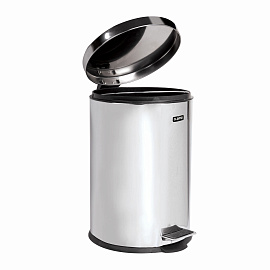 Ведро мусорное с педалью 5 литров "Classic", ЗЕРКАЛЬНОЕ, нержавеющая сталь, со съемным внутренним ведром, LAIMA, 232260