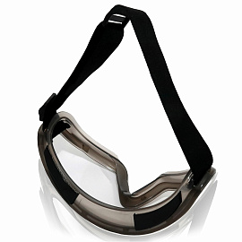 Очки защитные закрытые универсальные Еланпласт прозрачные с прямой/непрямой вентиляцией панорамного типа (очк 601)