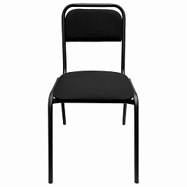 Стул для посетителей РС42, черный каркас, ткань черная фото Стул для посетителей РС42, черный каркас, ткань черная
