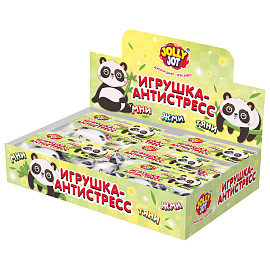 Игрушка-антистресс "ПАНДА", 6 см, дисплей, JOLLY JOT (ДЖОЛЛИ ДЖОТ), 665815