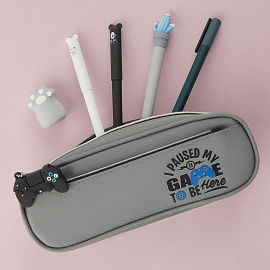 Пенал мягкий 225*80*50 MESHU "Game", полиэстер