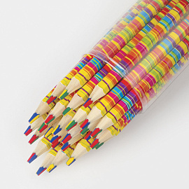 Карандаш с многоцветным грифелем ЮНЛАНДИЯ MAGIC, 1 шт., туба, шестигранный, утолщенный грифель 5 мм, натуральное дерево, 181373 фото Карандаш с многоцветным грифелем ЮНЛАНДИЯ MAGIC, 1 шт., туба, шестигранный, утолщенный грифель 5 мм, натуральное дерево, 181373