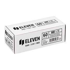 Батарейка Eleven AAA (R03) солевая Цена за 1 батарейку фото Батарейка Eleven AAA (R03) солевая Цена за 1 батарейку