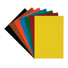 Картон бархатный А4, Мульти-Пульти, 7л., 7цв., в папке с европодвесом, "Приключения Енота