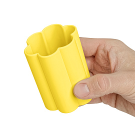 Стаканчик для рисования Мульти-Пульти силиконовый фигурный желтый, 160 мл, европодвес