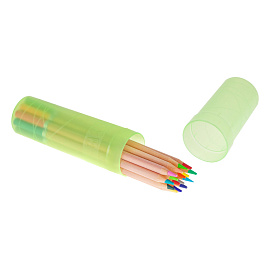 Пенал-тубус "Creative", пластиковый, 195х45 мм, 5 цветов ассорти, ПН35 фото Пенал-тубус "Creative", пластиковый, 195х45 мм, 5 цветов ассорти, ПН35