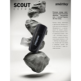 Флешка USB 2.0 64 ГБ Smartbuy Scout (SB064GB2SCK)