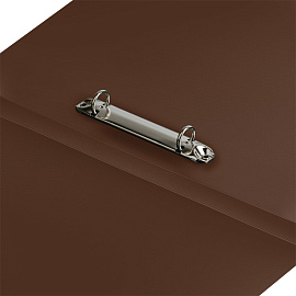 Папка на 2 кольцах СТАММ "Диагональ" А4, 25мм, 700мкм, пластик, шоколад фото Папка на 2 кольцах СТАММ "Диагональ" А4, 25мм, 700мкм, пластик, шоколад