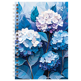 Записная книжка А6 80л., на гребне BG "Paper art