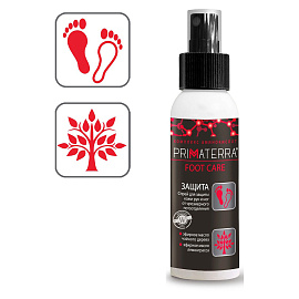 Спрей-дезодорант Primaterra Foot Care защитный для рук и ног от повышенного потоотделения 100 мл