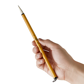 Кисть художественная для каллиграфии Гамма, коза, №3, бамбуковая ручка