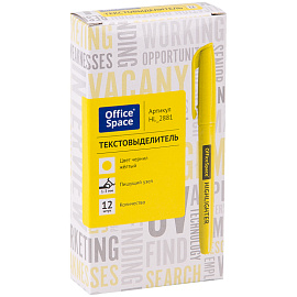 Текстовыделитель OfficeSpace желтый, 1-3мм фото Текстовыделитель OfficeSpace желтый, 1-3мм