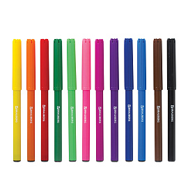 Фломастеры BRAUBERG "АКАДЕМИЯ", 12 цветов, вентилируемый колпачок, ПВХ упаковка, 151411 фото Фломастеры BRAUBERG "АКАДЕМИЯ", 12 цветов, вентилируемый колпачок, ПВХ упаковка, 151411