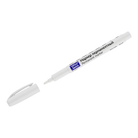 Маркер перманентный OfficeSpace белый, пулевидный, 1мм фото Маркер перманентный OfficeSpace белый, пулевидный, 1мм