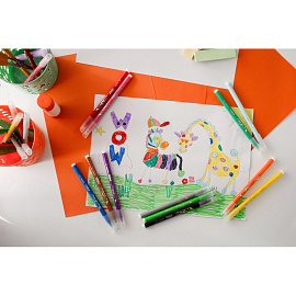 Фломастеры Bic Kid Couleur 12 цветов для маленьких детей (вентилируемые колпачки) фото Фломастеры Bic Kid Couleur 12 цветов для маленьких детей (вентилируемые колпачки)