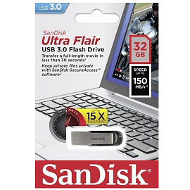 Флешка USB 3.0 32 ГБ SanDisk Ultra Flair (SDCZ73-032G-G46)