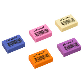 Ластик ArtSpace "Flashy", прямоугольный, 26*18*8мм фото Ластик ArtSpace "Flashy", прямоугольный, 26*18*8мм