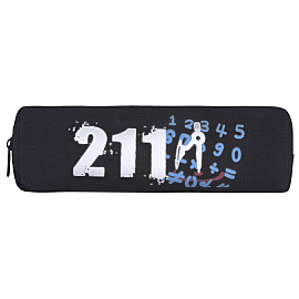 Пенал ЮНЛАНДИЯ ЮНИОР, 1 отделение, полиэстер, "Maths", 20х6х4 см, 273808