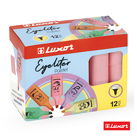 Текстовыделители Luxor "Eyeliter Pastel" пастельный розовый, 1-5мм фото Текстовыделители Luxor "Eyeliter Pastel" пастельный розовый, 1-5мм