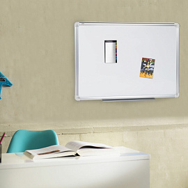 Доска магнитно-маркерная 45х60 см, алюминиевая рамка, ГАРАНТИЯ 10 ЛЕТ, STAFF, 235461