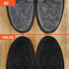 Краска для замши и нубука, 75 мл, губка, DASWERK (ДАСВЕРК), черная, 607624