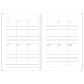 Ежедневник недатированный, А6, 160л., твердый переплет, кожзам, BG "Nebraska. Black", черный