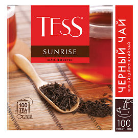 Чай черный Tess Sunrise 100 пакетиков