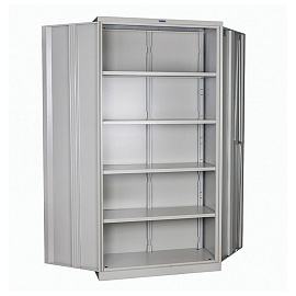 Шкаф металлический (архивный) для документов Практик М-18 (серый, 915x370x1830 мм)