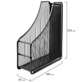Настольный набор BRAUBERG "Germanium", 6 предметов, черный, металл, 237985