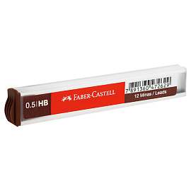 Стержень микрографический HB 0.5 мм Faber-Castell Polymer (12 грифелей)