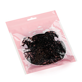 Резинки для волос MESHU, черные, 300шт., диаметр 2см, европодвес