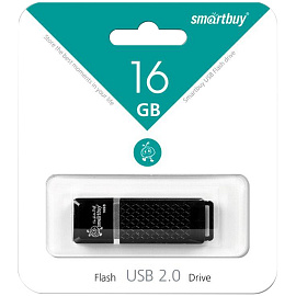 Флеш-память USB 2.0 16 ГБ Smartbuy Quartz (SB16GBQZ-K)