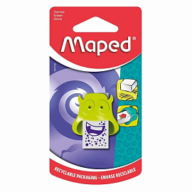 Ластик Maped Little Monster из натурального каучука прямоугольный 125х65х20 мм (127710)