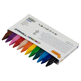 Мелки восковые Jovi triwax трехгранные 12 цветов