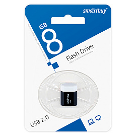Память Smart Buy "Lara" 8GB, USB 2.0 Flash Drive, черный