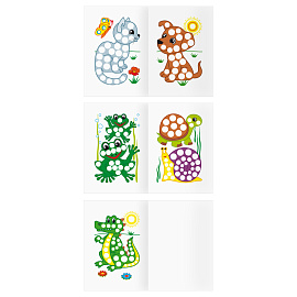 Раскраска пальчиковая А5, 8 стр., ТРИ СОВЫ "Рисуем пальчиками. Выпуск 1