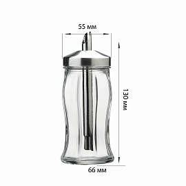 Сахарница с дозатором, объем 260 мл, PASABAHCE "Black&White", фирменная подарочная упаковка, 80078 фото Сахарница с дозатором, объем 260 мл, PASABAHCE "Black&White", фирменная подарочная упаковка, 80078