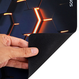 Коврик для мыши SONNEN "HOT CELLS" резина + ткань, 250х200х2 мм, 513955