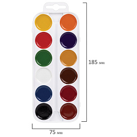 Краски акварельные медовые 12 цветов ПИФАГОР "ВЕСЕЛАЯ ТАКСА", картонная коробка, 192007 фото Краски акварельные медовые 12 цветов ПИФАГОР "ВЕСЕЛАЯ ТАКСА", картонная коробка, 192007