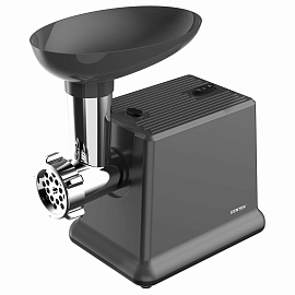 Мясорубка CENTEK CT-1624, 2000 Вт, производительность 2 кг/мин, 4 насадки, реверс, черный